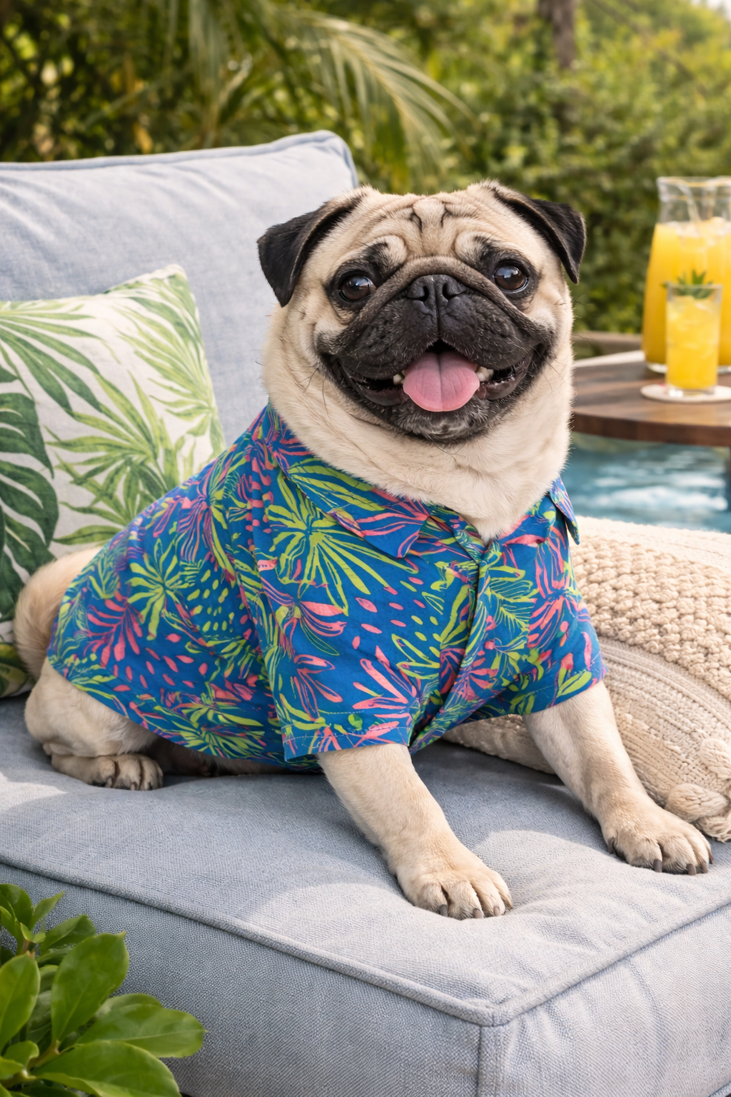 Tropical Breeze Dog Shirt – Premium Summer Wear for All Breeds