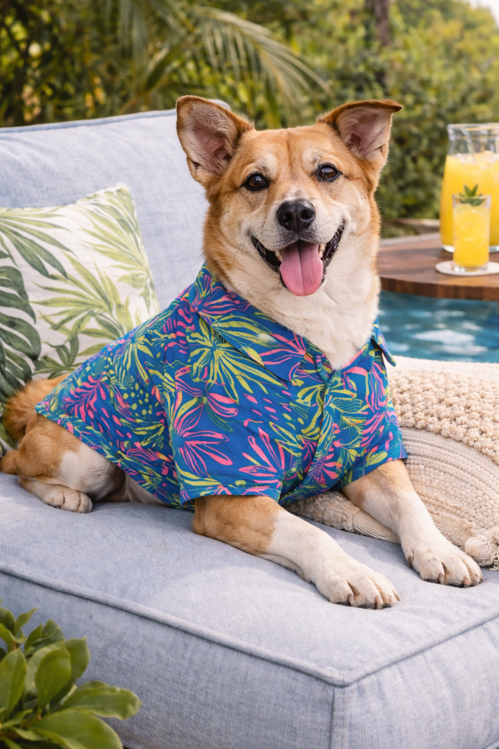 Tropical Breeze Dog Shirt – Premium Summer Wear for All Breeds