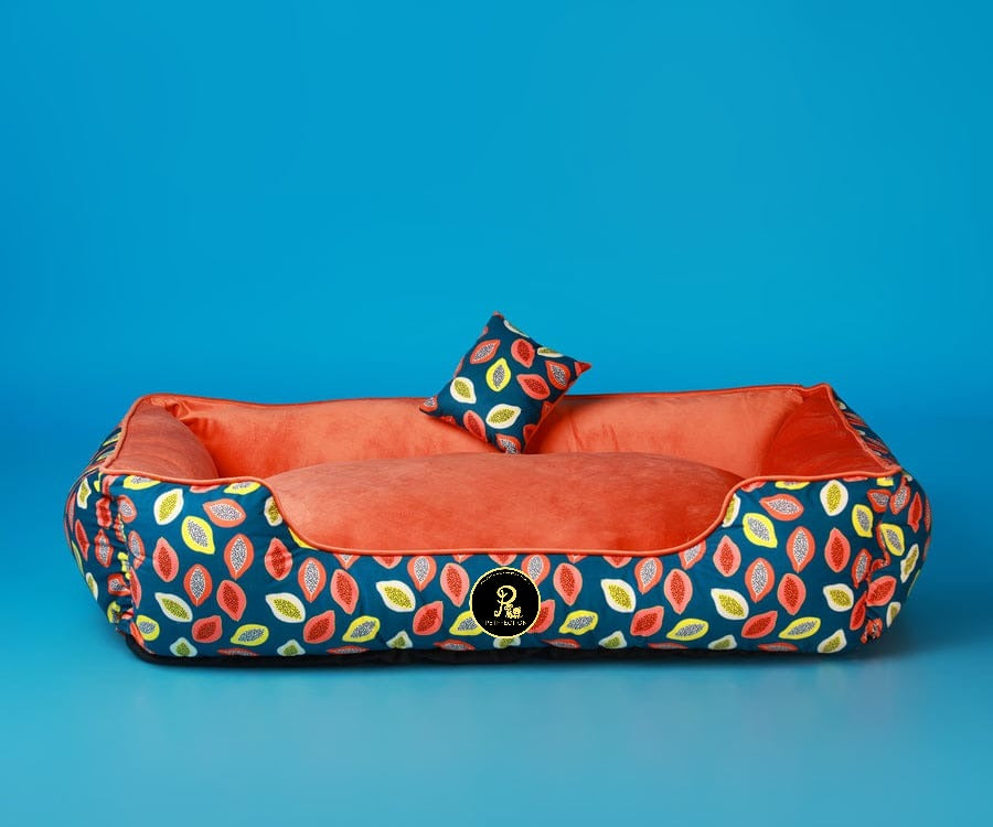 Petffection Papaya Paradise Plush Pet Bed