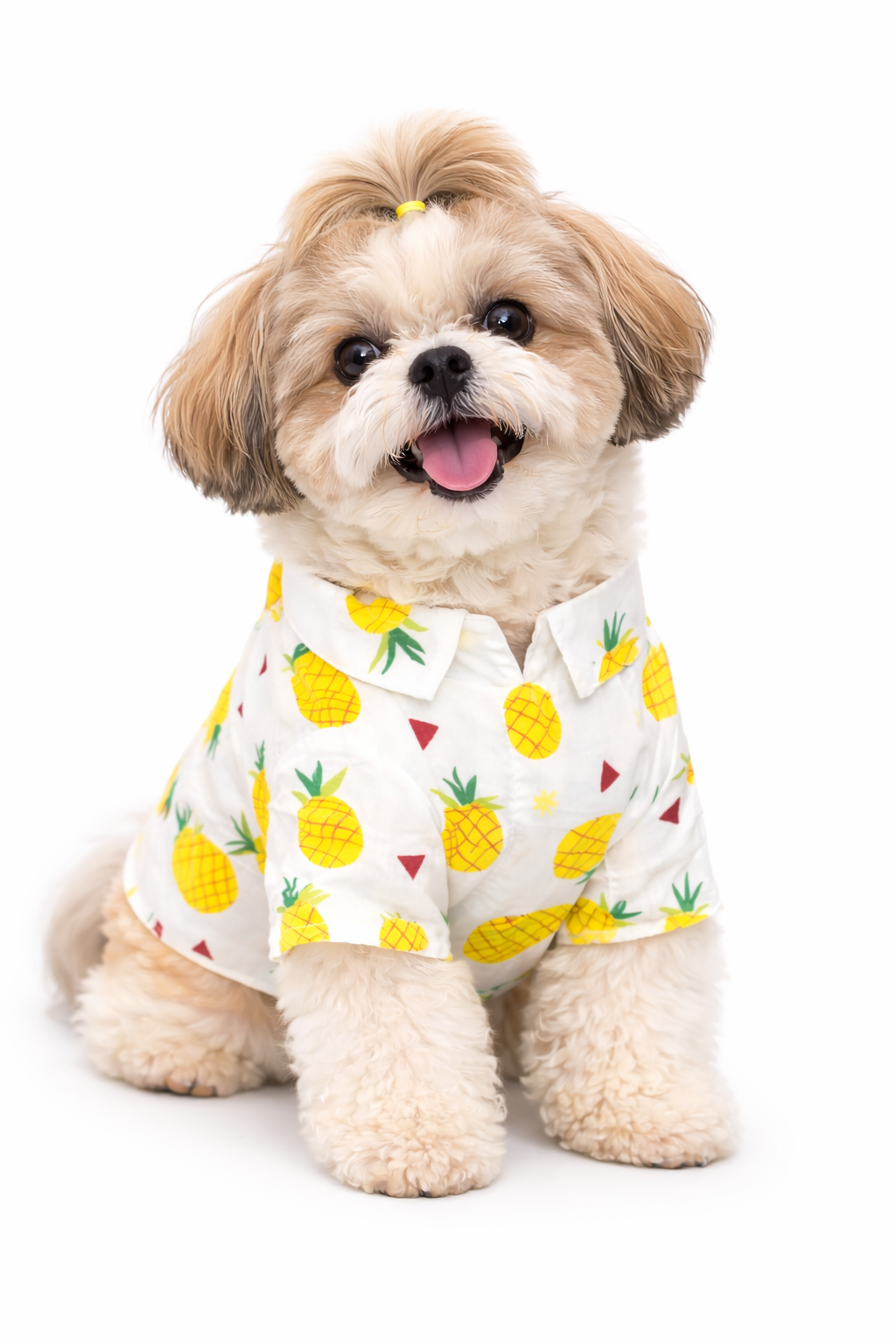 Petffection Pineapple Dog Shirt – Breathable Summer Hawaiian Shirt for Dogs | Lightweight Tropical Dog Apparel for Small, Medium & Large Dogs