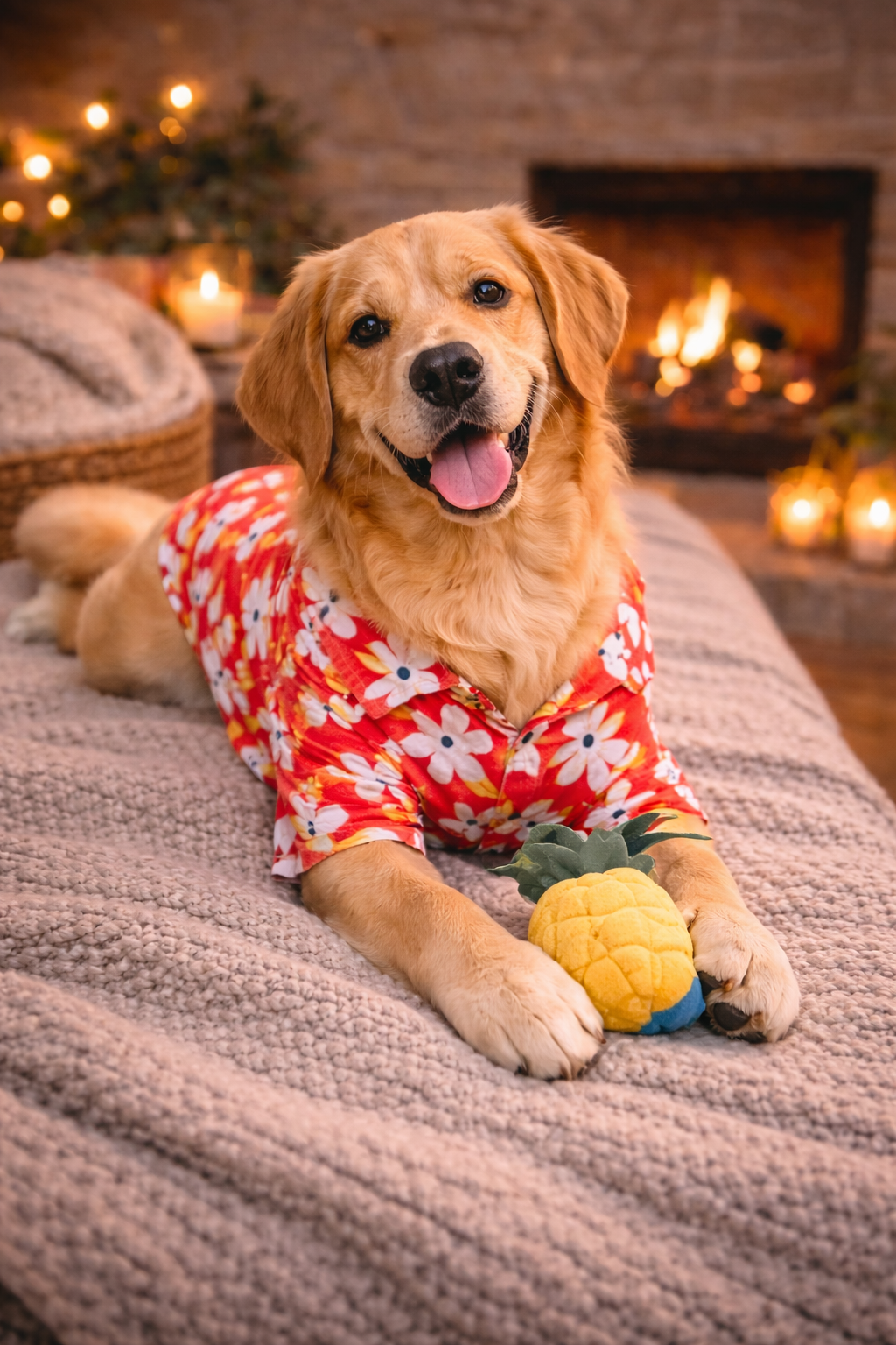 Floral Red Dog Shirt | Soft Breathable Cotton | Stylish & Comfortable Pet Outfit for Small, Medium & Large Dogs
