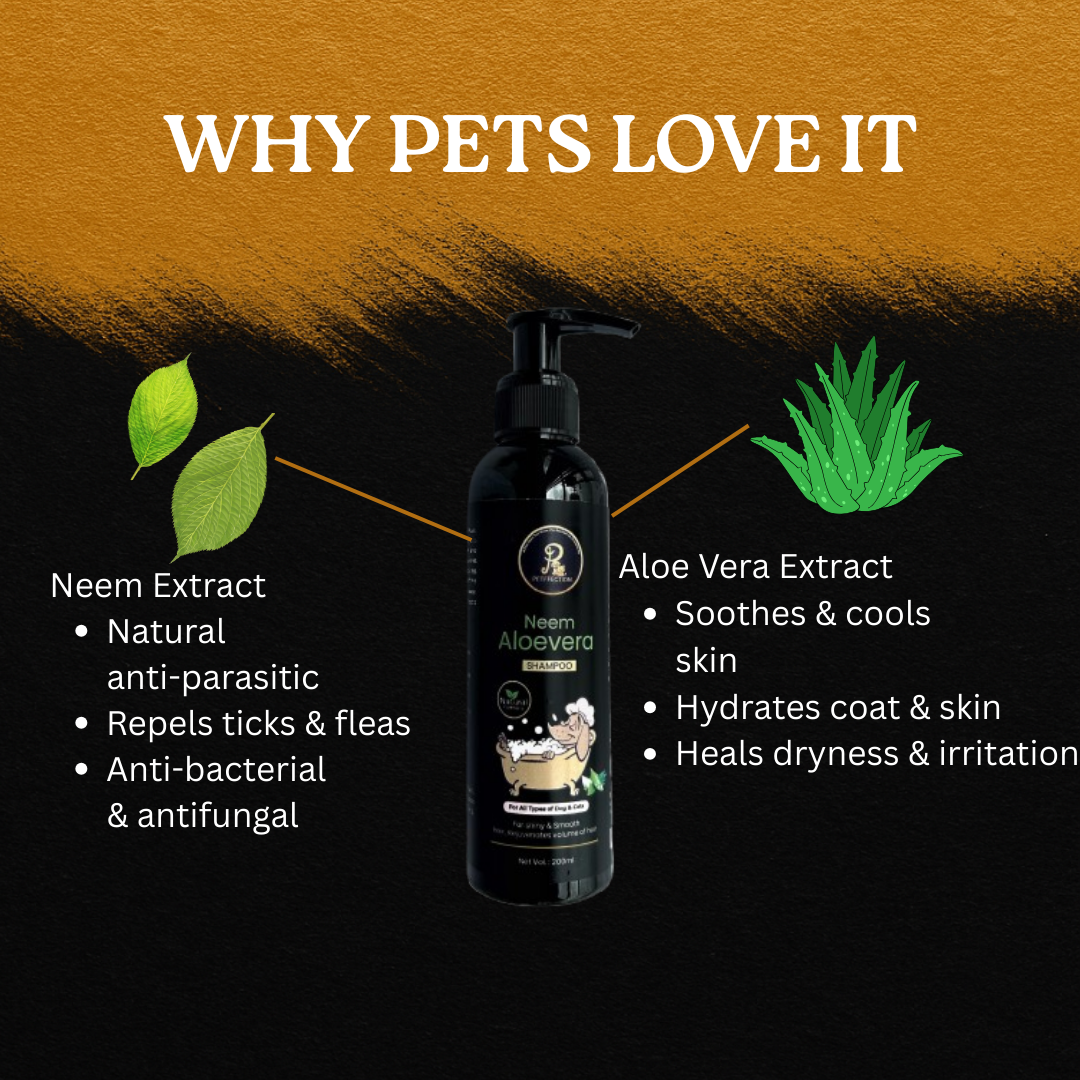 Petffection Neam & Aloe Vera Shampoo – 200ml