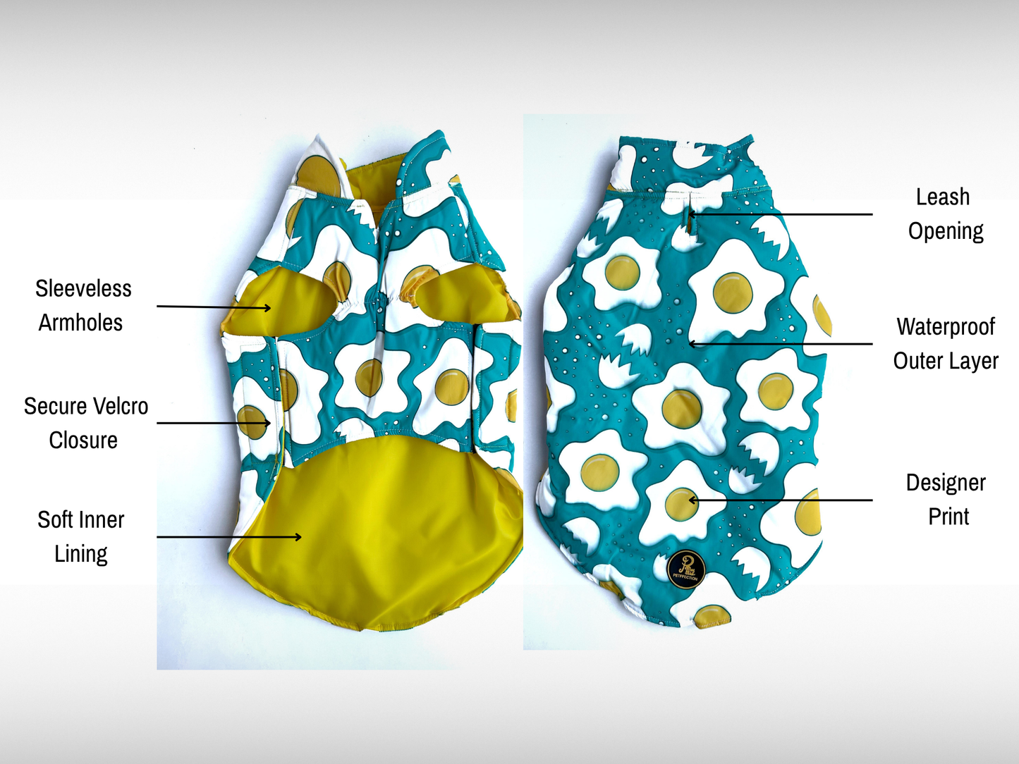 Petffection Eggsplorer Pup Printed Jacket